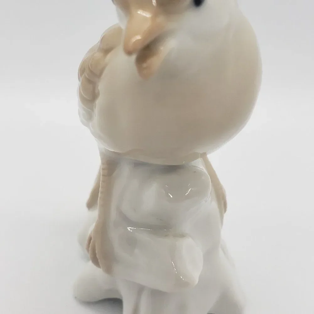 𝅺Otagiri Vintage Beige White Bird on Branch Porcelain Figurine - Picture 2 of 9
